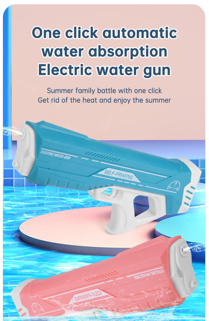 Electric Induction Water Gun Summer Outdoor Toys Automatic Pumping Gun Beach Swimming Pool Water Fight Children's Toy Gifts - Korvel