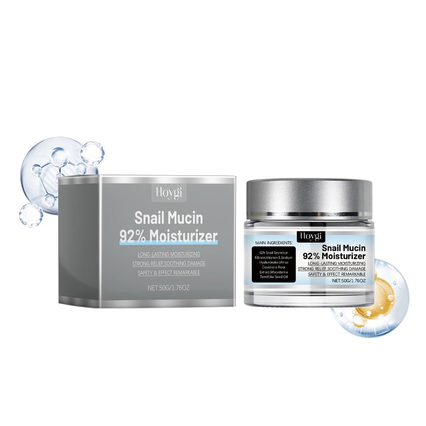 Snail Moisturizer, Nourishing And Moisturizing Facial Care Moisturizing Cream To Improve Dull Skin - Korvel