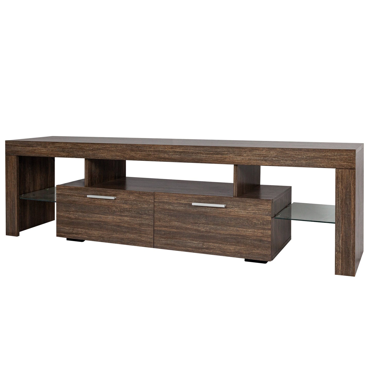 20 minutes quick assembly brown simple modern TV stand - Korvel