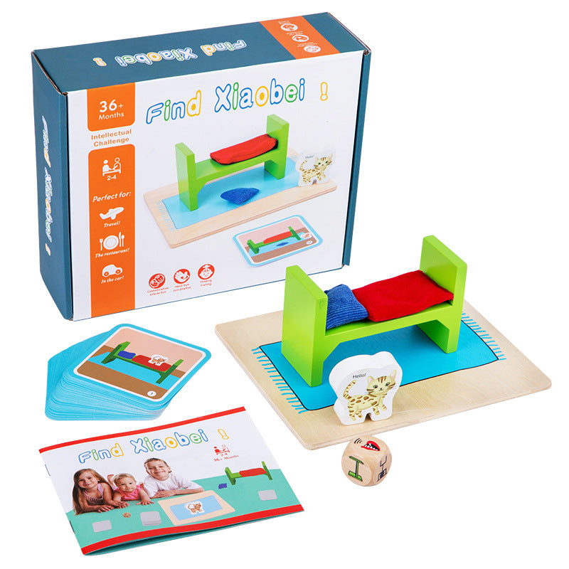Children's Puzzle Search for Little Beimao Fun Logic Thinking Space Block Enlightenment Early Education Memory Matching Game - Korvel