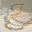 Collier Étoile Cœur en Acier Inoxydable Plaqué Or