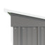 5 * 3FT outdoor storage shed, tool shed with sloping roof and lockable door, backyard garden metal shed, courtyard lawn, gray - Korvel
