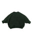 New Children Vintage Knitted Sweater Baby Girl Solid Casual Knitwear Boys Loose Versatile Pullover Kids Thicken Warm Tops - Korvel