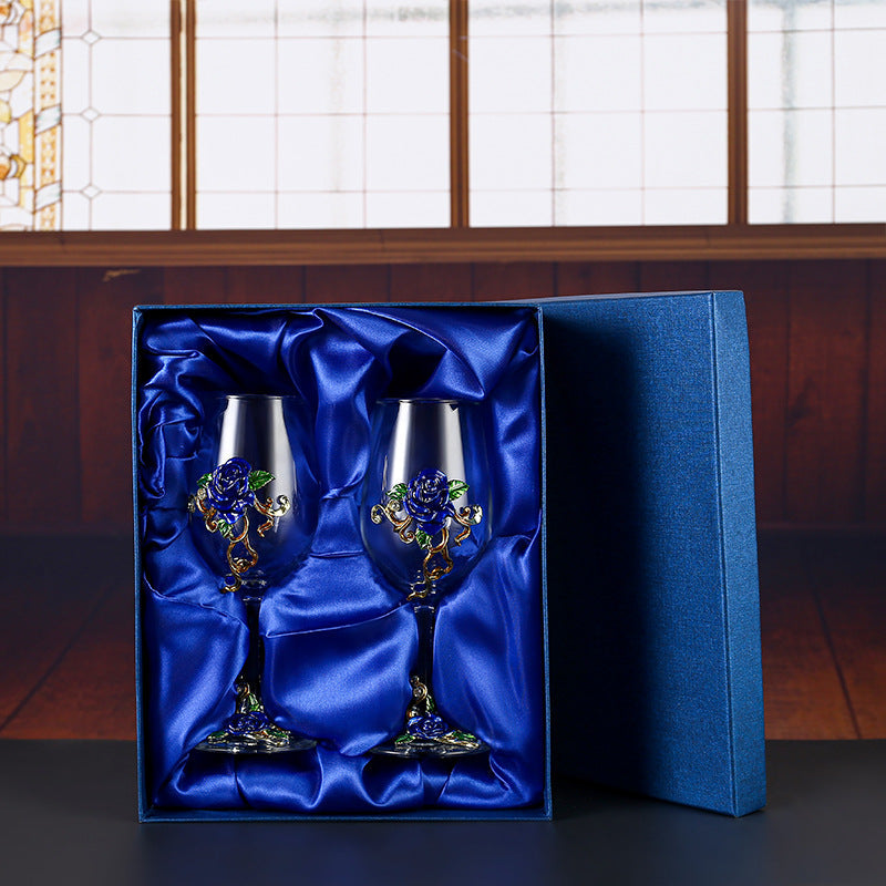 Household enamel crystal glass red wine glass goblet decanter - Korvel