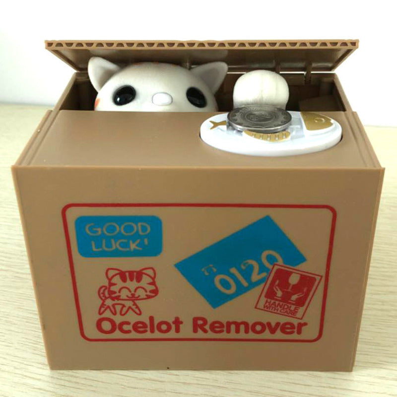 Tirelire Automatisée Panda/Chat - Économies Électroniques pour Enfants