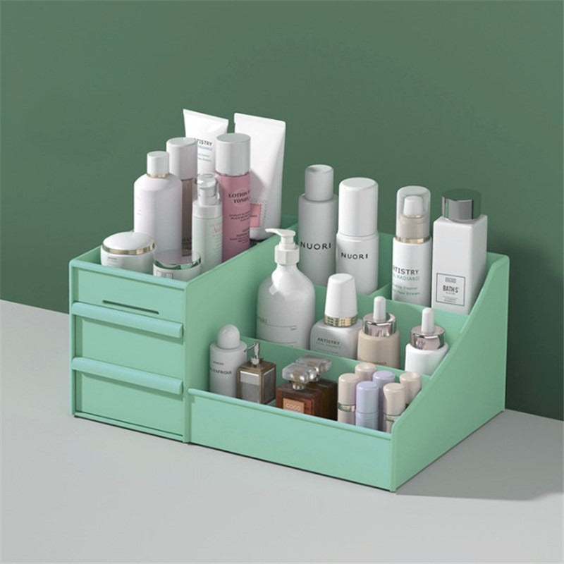 Drawer style cosmetic storage box jewelry sorting skincare tabletop dressing table - Korvel