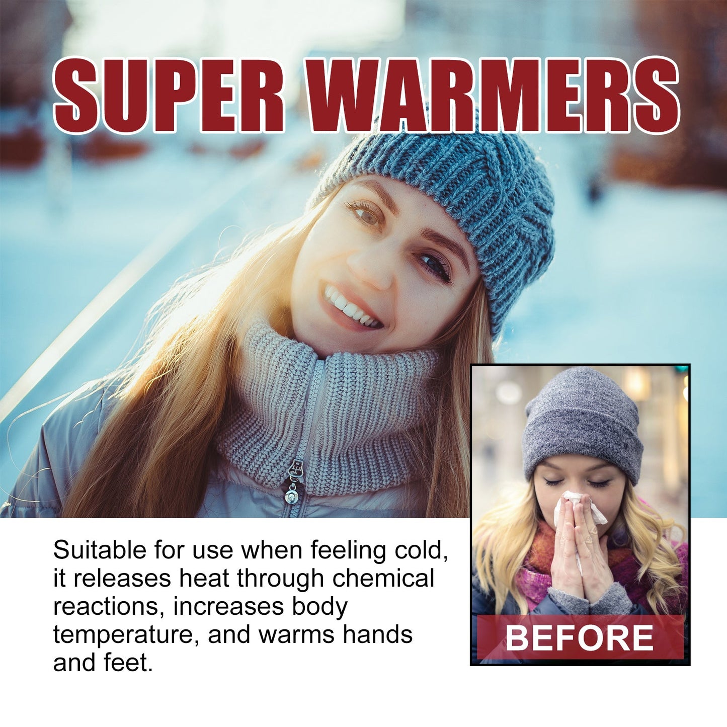 Body Warm Hand Treasure, Winter Home And Outdoor Disposable Heat And Cold Warm Body Warm Baby Patch - Korvel