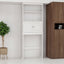 Over The Toilet Rack 2 -Tier Toilet Bathroom Spacesaver Storage Shelf with 2 Doors Wood Storage Organizer Cabinet - Korvel
