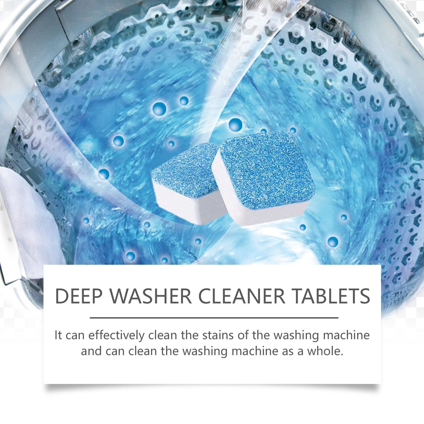 Washing Machine Cleaning Effervescent Sheet Cleaning Dirt Odor Retention Cylinder Cleaning Sheet - Korvel