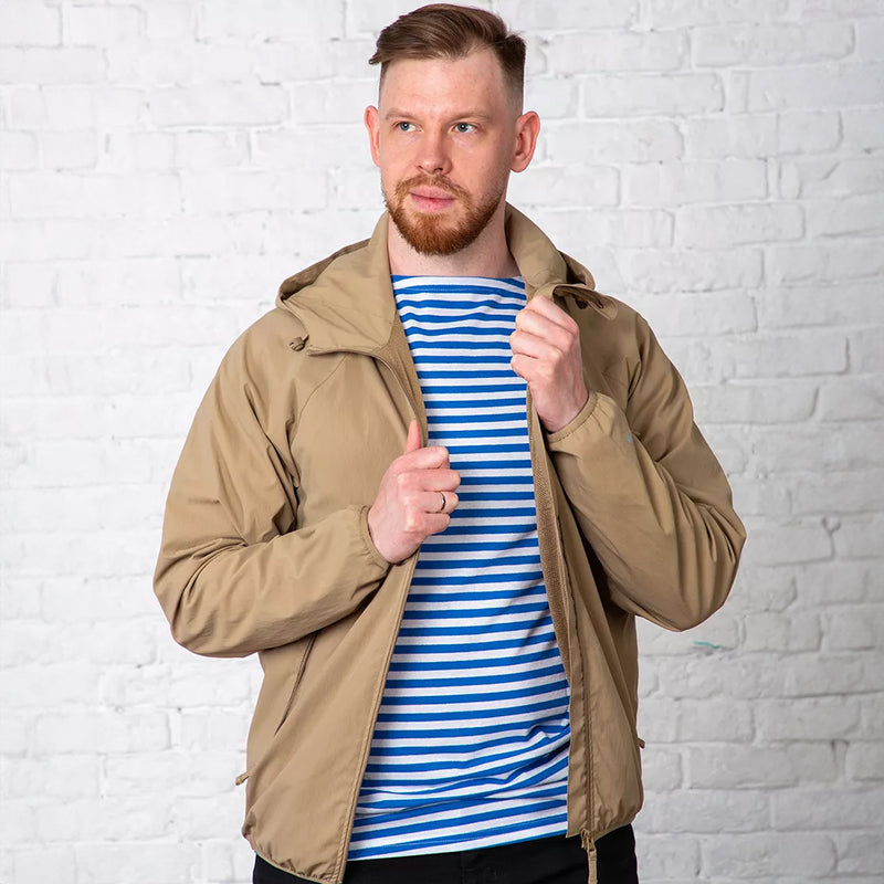 Russian Paratrooper Short-Sleeved Breton Shirt (Unisex) – Quick-Dry, Breathable, Sweat-Wicking - Korvel