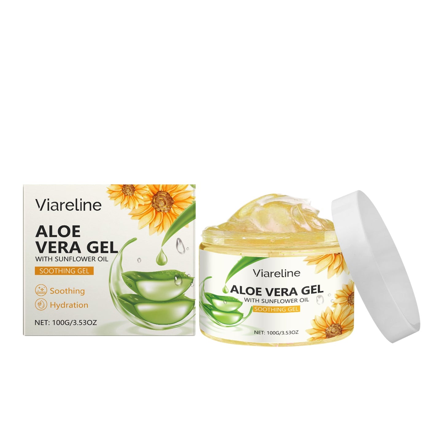 Sunflower Moisturizing Gel Moisturizing Face Essence Repair Gentle And Soothing After Sun Treatment - Korvel