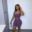 Ensemble Top Court Sans Manches & Short