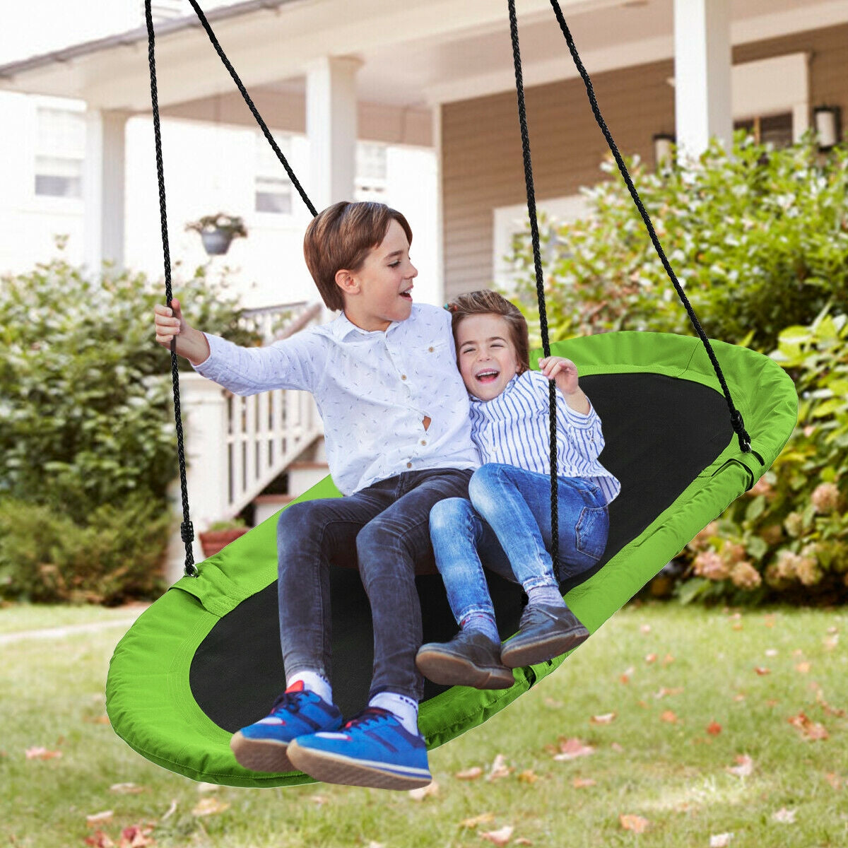 Balançoire ajustable en forme de soucoupe de 60 pouces - Vert