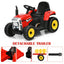 Tracteur Électrique 12V à Conduite pour Enfants 3+ - Rouge