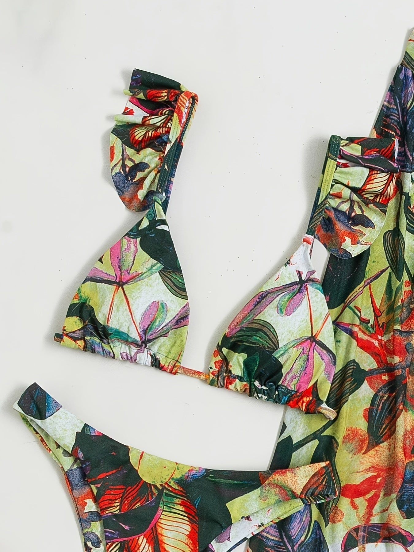Bloom Breeze 3-Piece Bikini Set – Elegant Floral Swimwear
