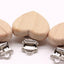 Premium Beech Wood Pacifier Clip - Cute Elephant & Heart Design