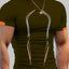 Camiseta Activa de Cuello Mock de Talla Grande para Hombre
