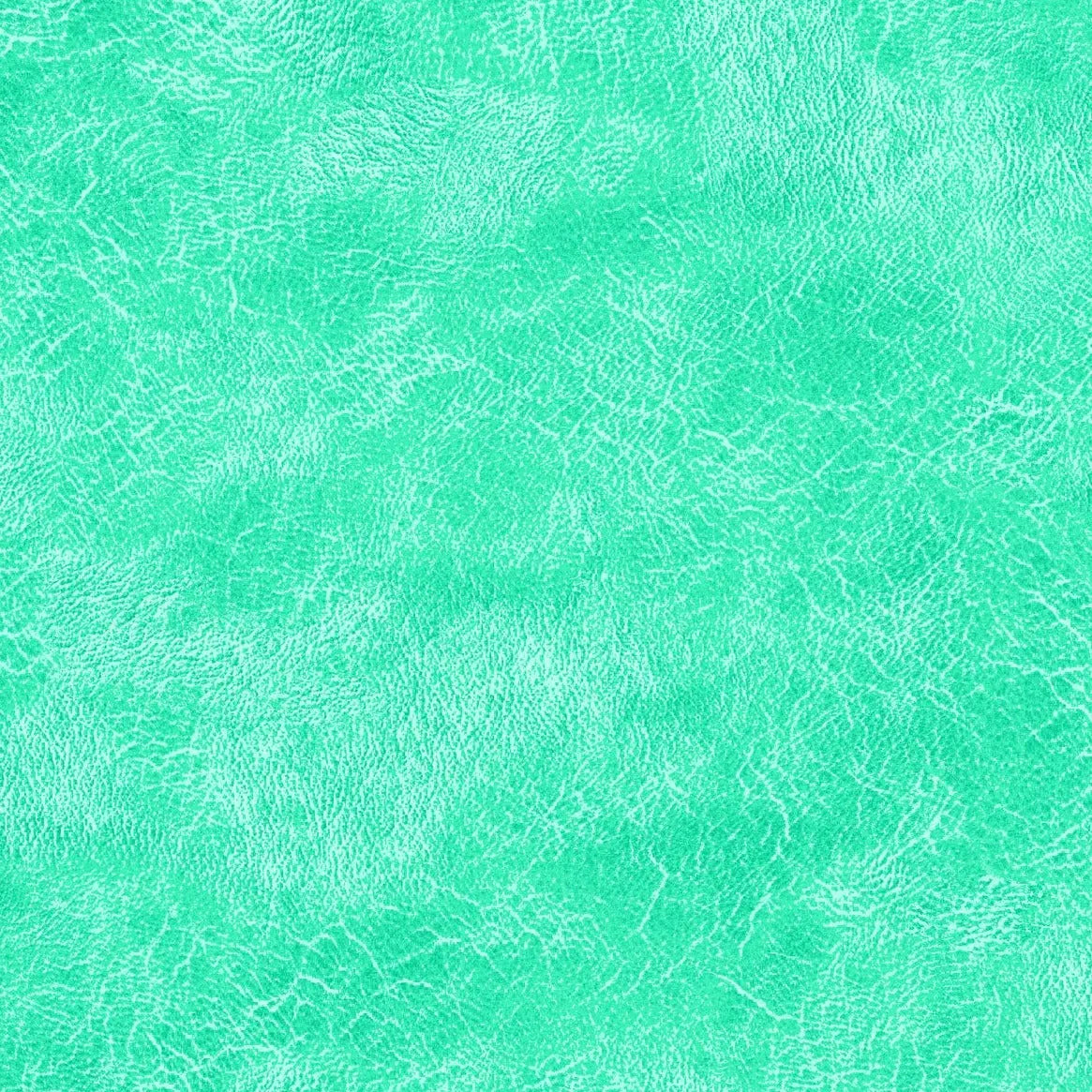 Green Aqua Crackles Cotton Wideback Fabric per Yard