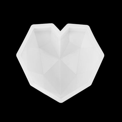 3D Diamond Heart Shape Silicone Mold for Baking & Desserts