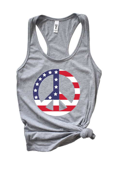 USA Peace Tank Top