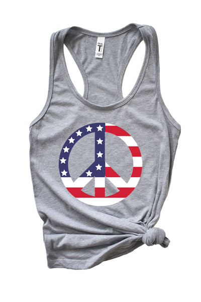 USA Peace Tank Top