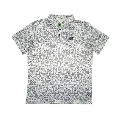 Golf Doodle Delight Polo Shirt - Korvel
