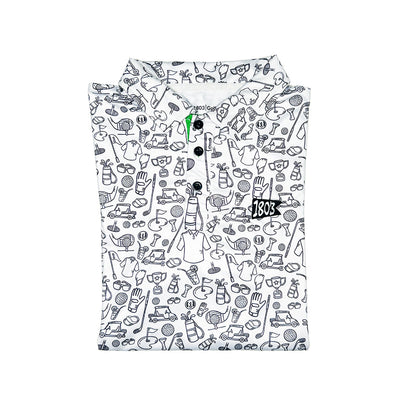 Golf Doodle Delight Polo Shirt - Korvel