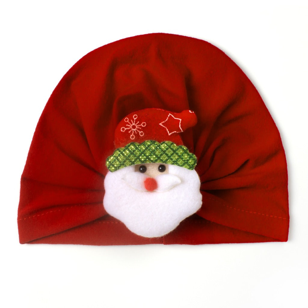 Hat Newborn Christmas Santa Hat Headdress Cozy Hat Infant Head Accessories New Year Holiday Party Hat Props - Korvel