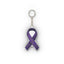 Epilepsy Awareness Plush Keychain - Purple Ribbon Symbol