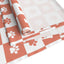 Charming Red & White Paws Table Runner - Cotton & Polyester Options - Korvel