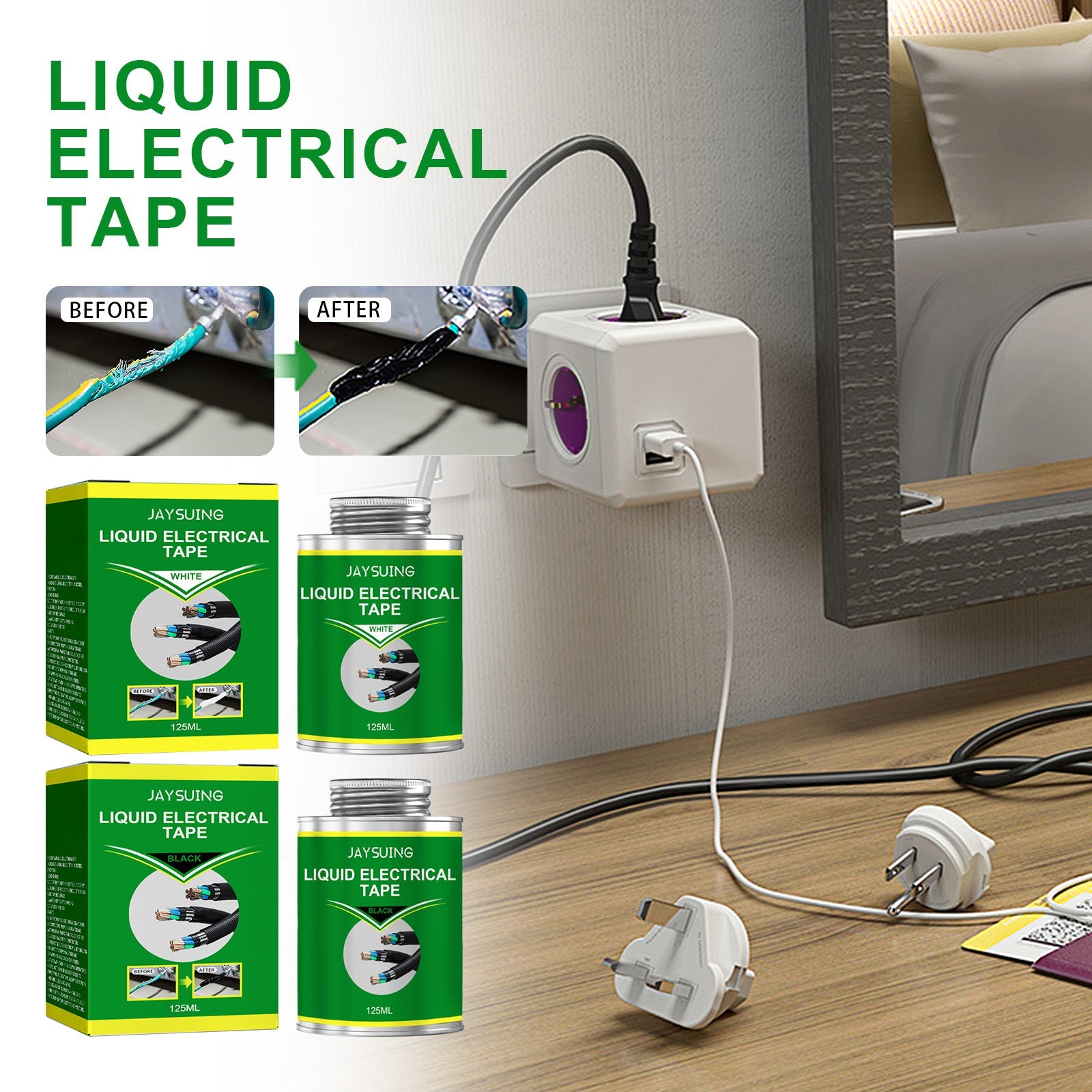 Insulating Adhesive Heat Insulation, Water Resistance And High Temperature Protection Electrical Joints Are Connected With Liquid Electrical Tape - Korvel