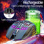 Lightweight hollow hole mouse, wireless rechargeable gaming light emitting computer, laptop, office mouse - Korvel