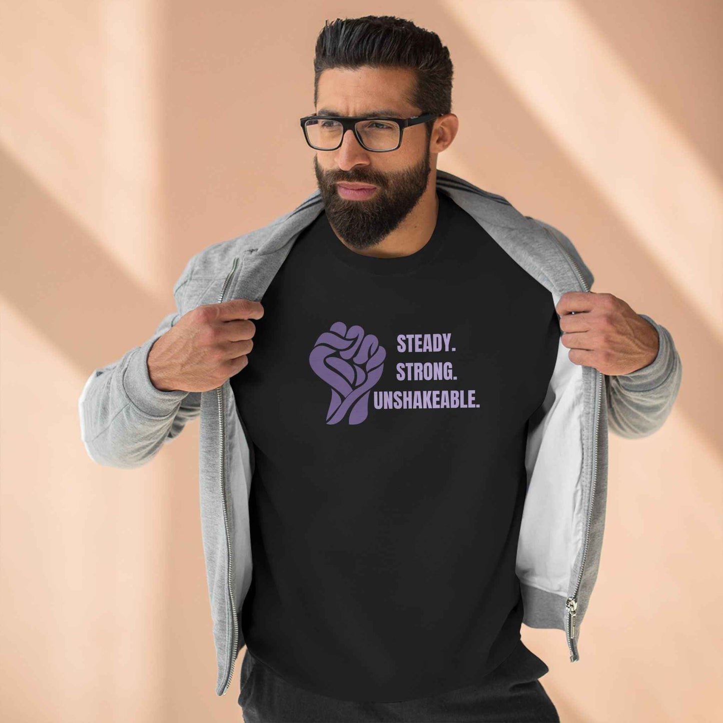 Constante. Fuerte. Inquebrantable. Sudadera de Concienciación sobre la Epilepsia