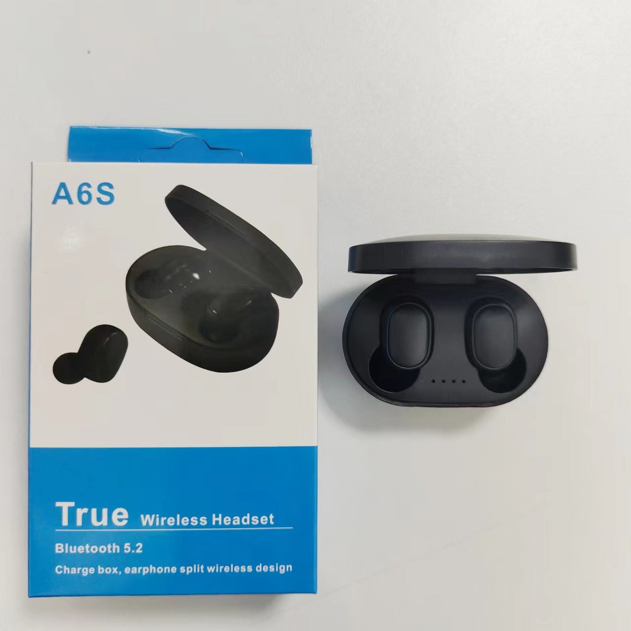 A6S Bluetooth Headset Macaron Bluetooth 5.2 Wireless TWS Earbuds Sports Mini New Headphones - Korvel