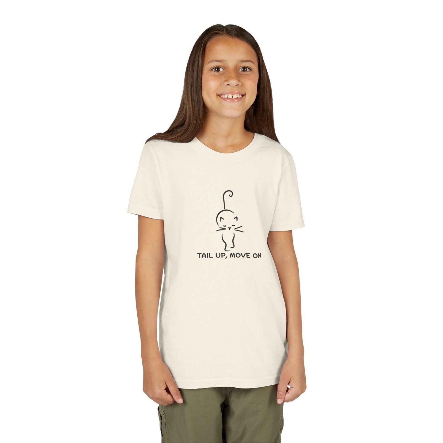 Tail Up, Move On Youth Tee – Small Human, Big Attitude