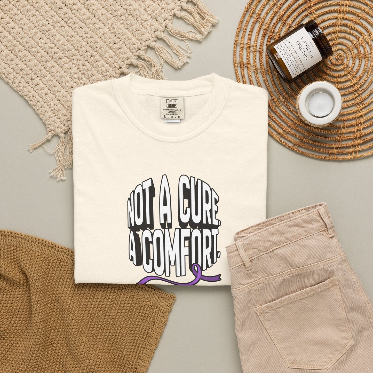 Pas un remède, un vêtement de confort - T-shirt teint en pièce