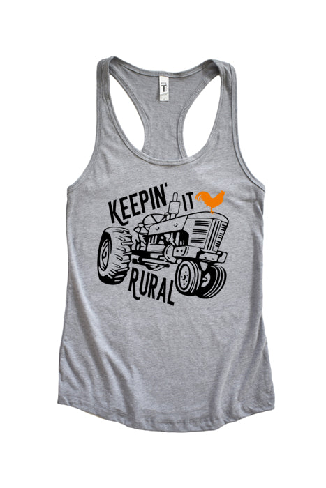 Keeping it Rural Racerback Tank Top - Korvel