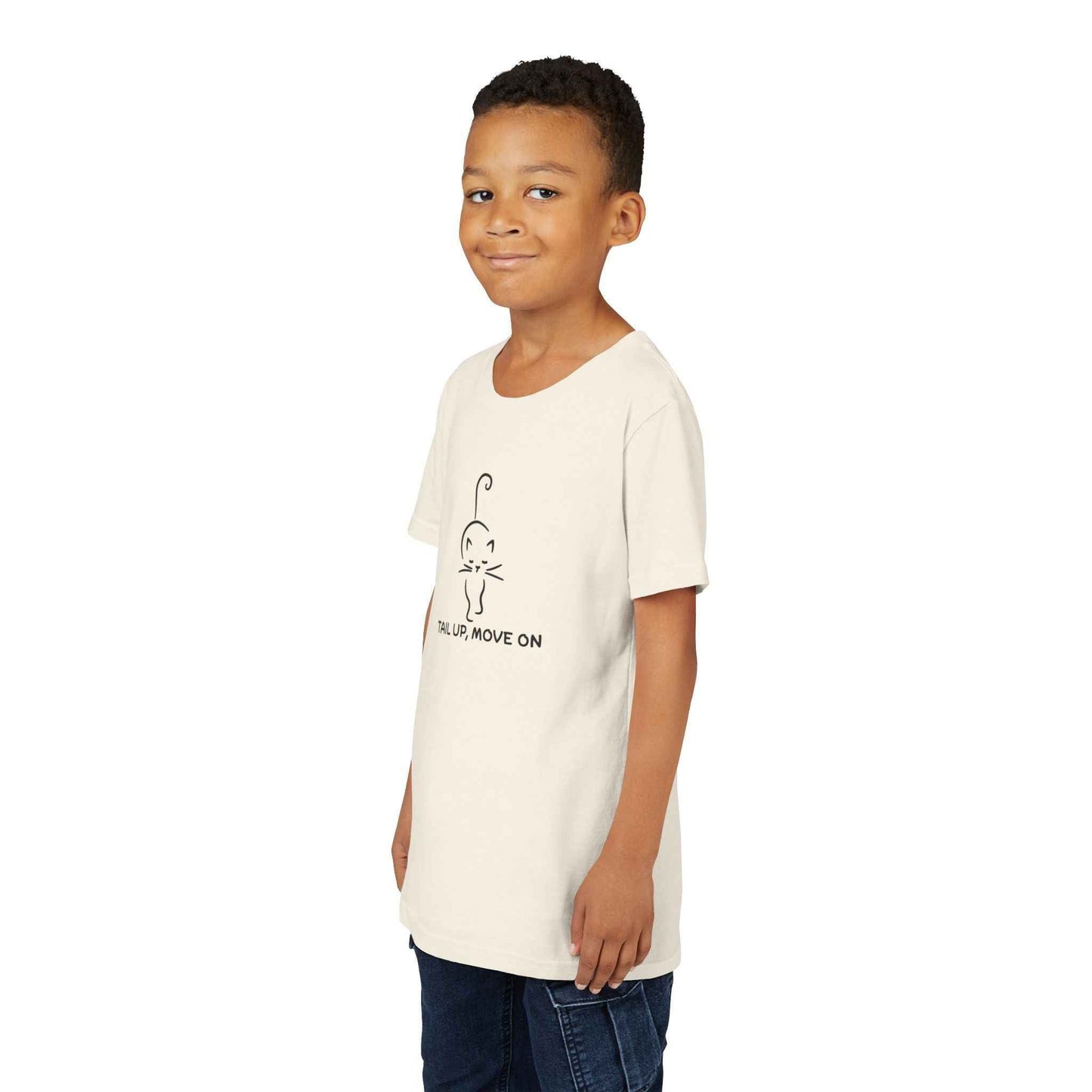 Tail Up, Move On Youth Tee – Small Human, Big Attitude