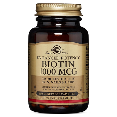 Solgar Biotine Potentielle Améliorée 1000 Mcg - 100 Capsules Végétales