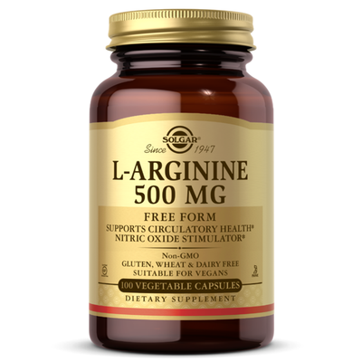 Solgar L-Arginine 500 Mg - 100 Capsules Végétales