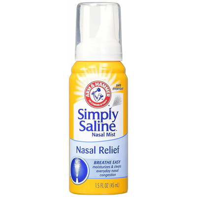 Arm & Hammer Simply Saline Brume Nasale Stérile, 1,5 Oz