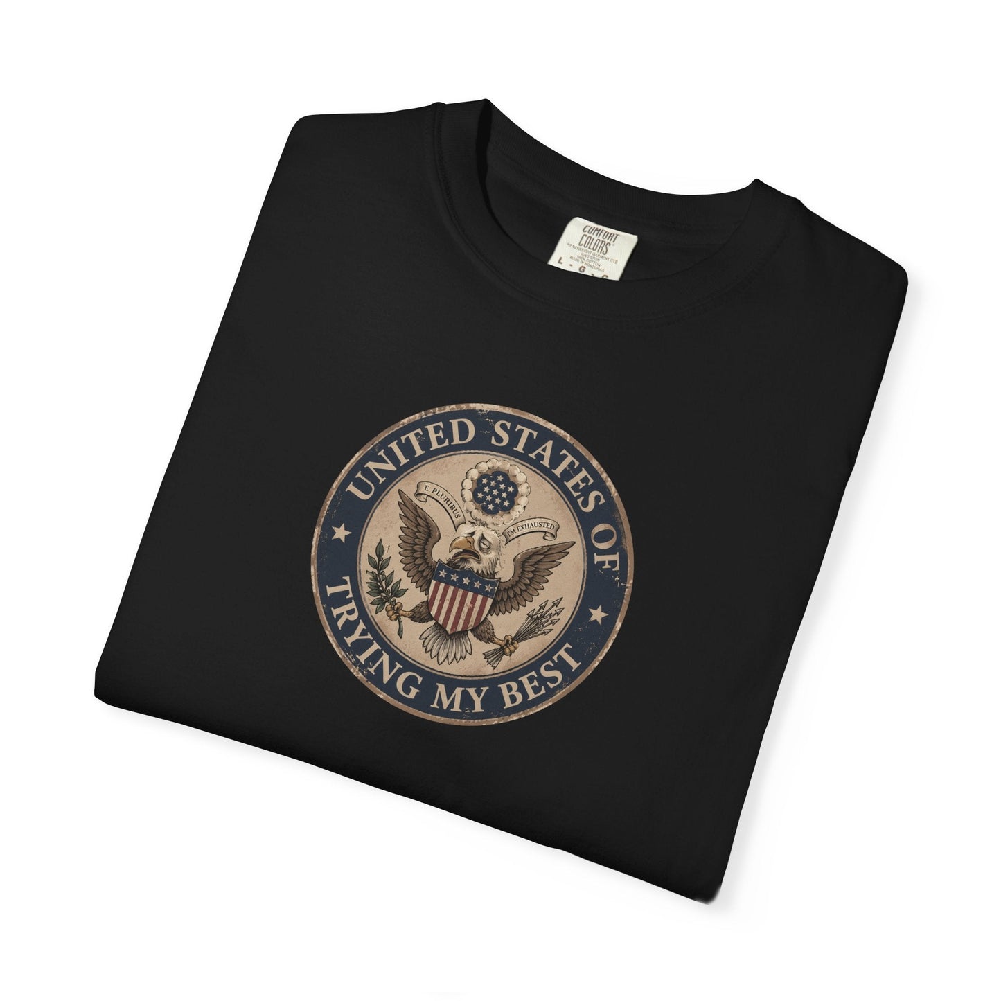 États-Unis de Faire de Mon Mieux T-Shirt Teint à la Garment