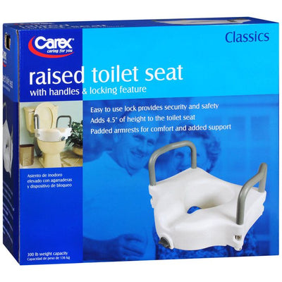Asiento Elevado para Inodoro Carex con Brazos