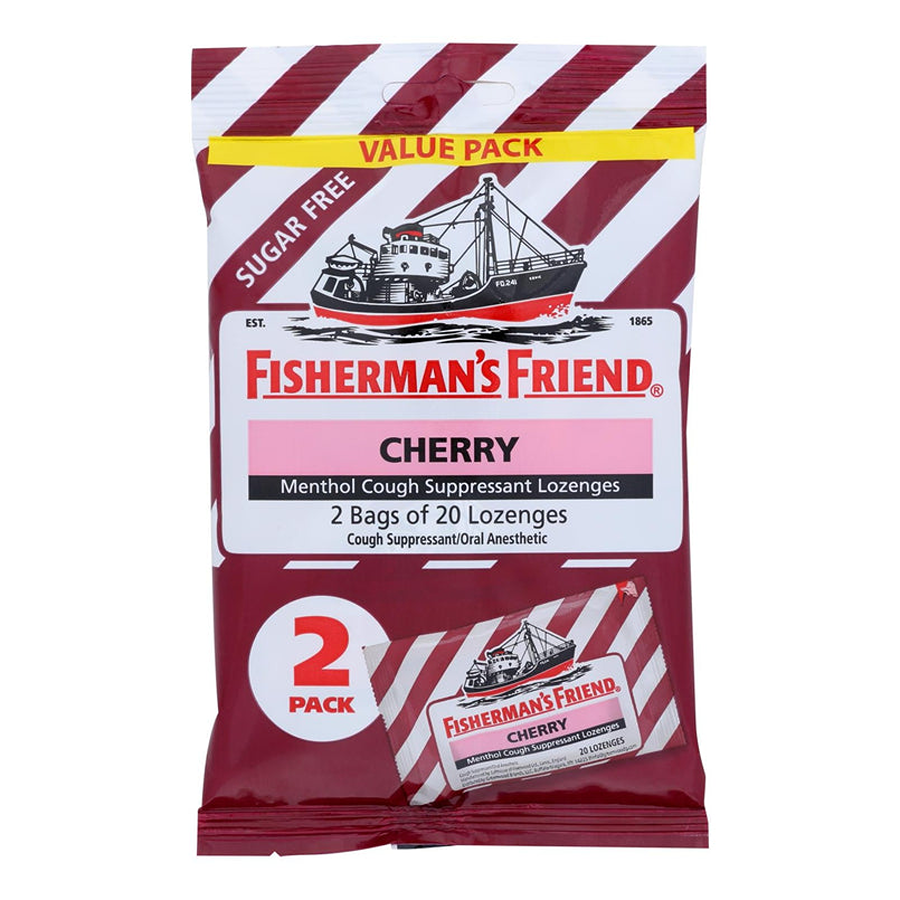 Pastilles sans sucre à la cerise Fisherman's Friend - 40 unités
