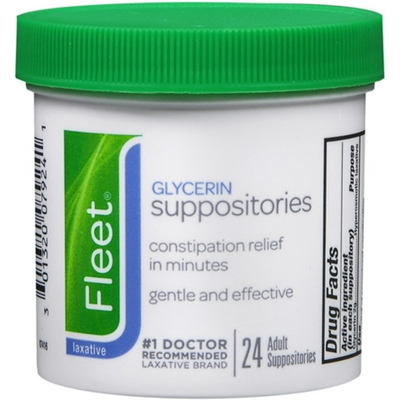 Fleet Glycerin Suppositories for Adults - 24 Count