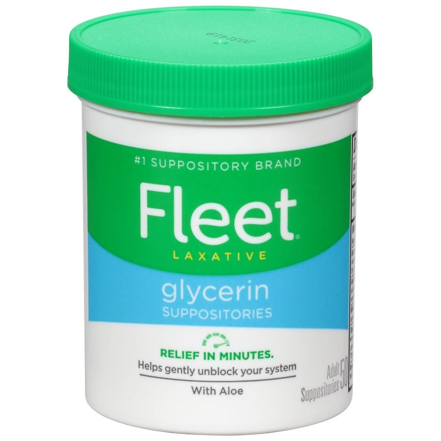 Fleet Glycerin Suppositories for Adult Constipation - 50 Count