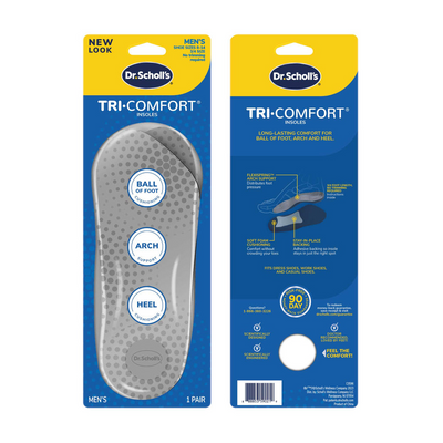 Dr. Scholl's Tri-Comfort Men's Insoles - Size 8-12