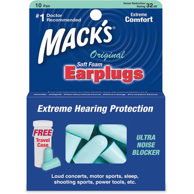 Mack's Slim Fit Soft Foam Earplugs – Perfect for Small Ear Canals