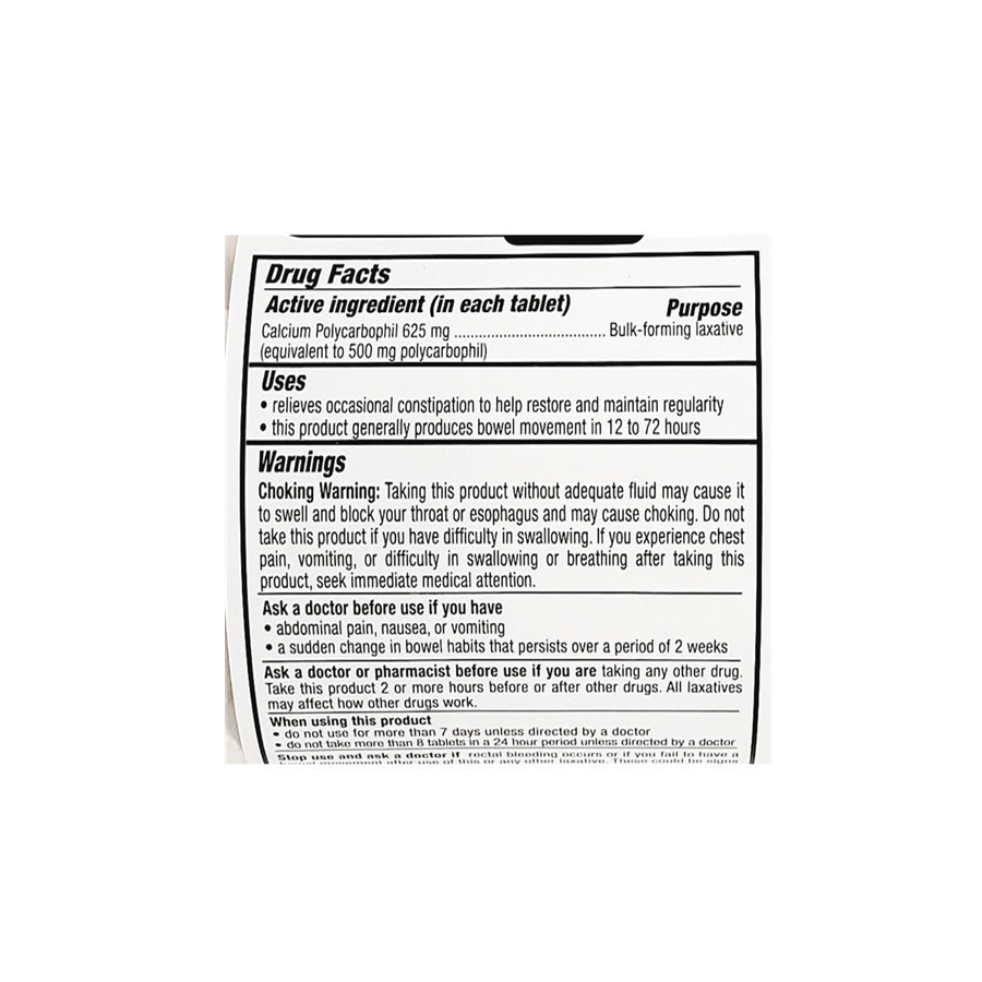 Fiber Unboxed Tablet 625 Mg - 90 Count