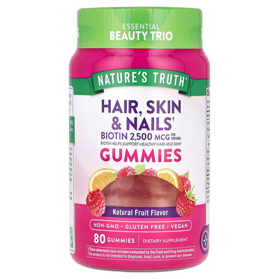 Gomitas para el cabello, la piel y las uñas de Nature's Truth - 89 Ct